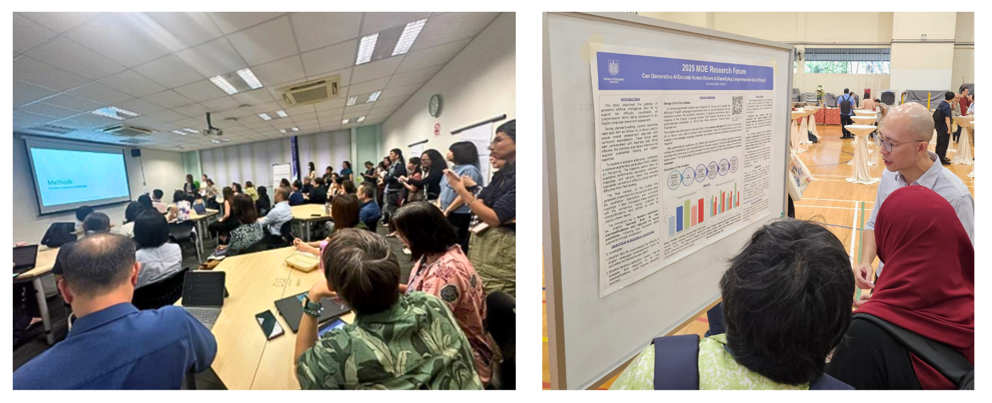 Positive audience response and exhibit presentation