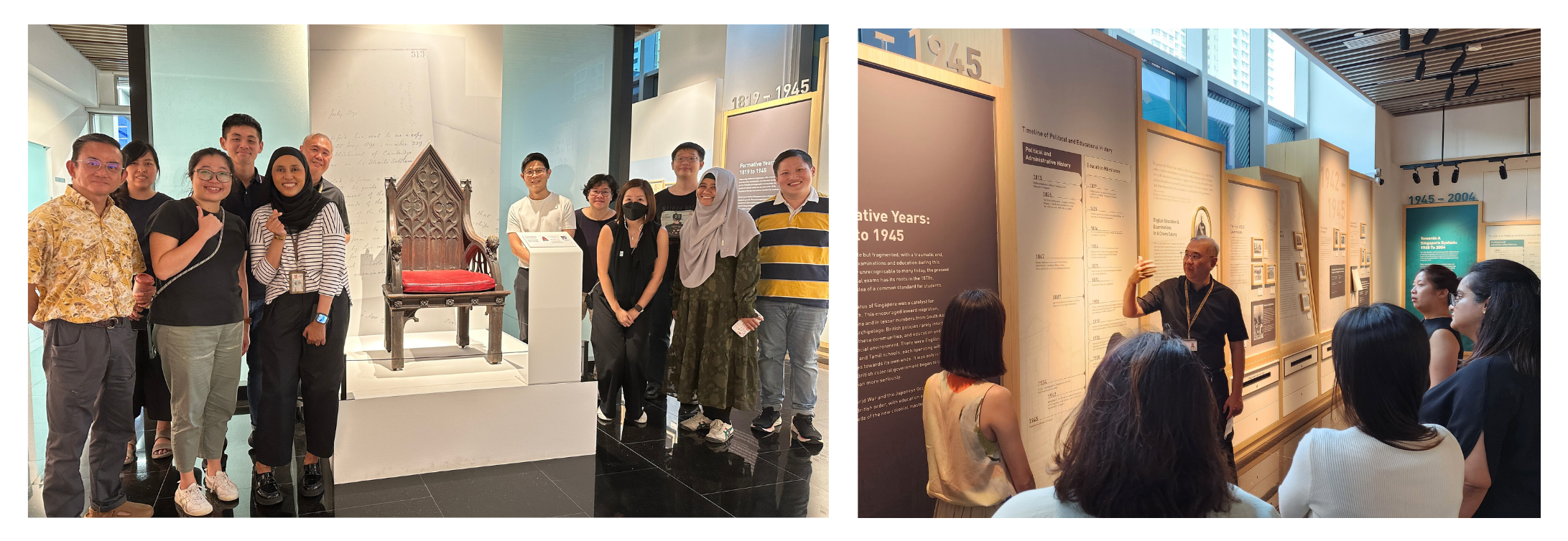 heritage gallery tour for TWA+ participants