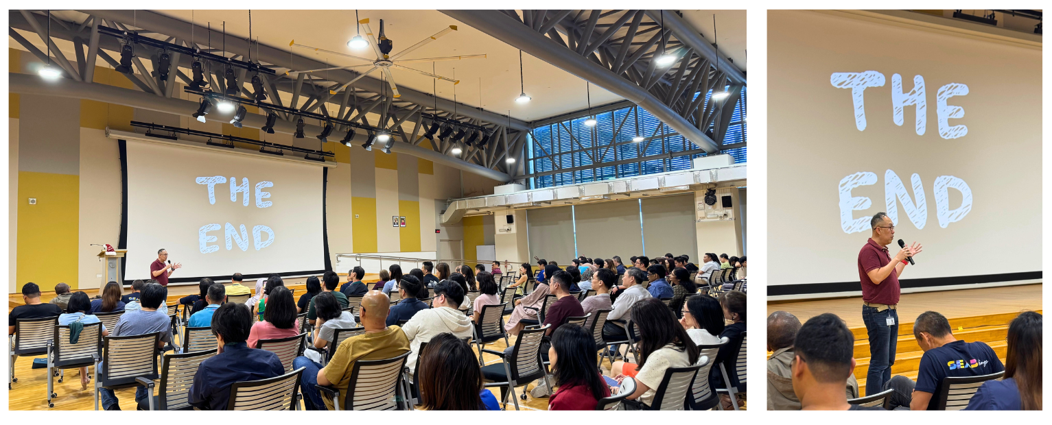 Former DAPD Tan Kuo Cheang giving his farewell speech